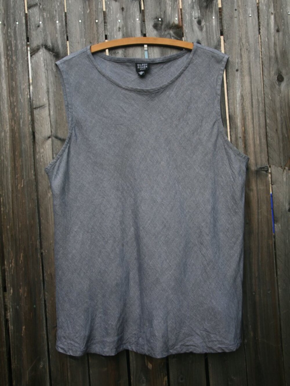 Eileen Fisher Gray Sleeveless Tank Top